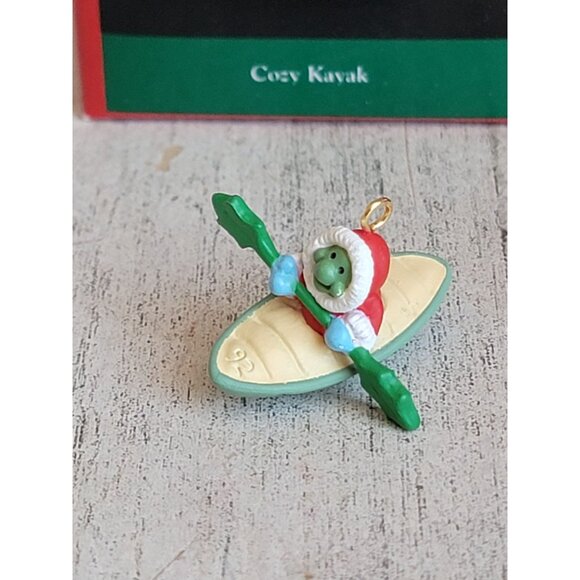 Hallmark miniature turtle fish ornament Xmas set - Picture 2 of 6